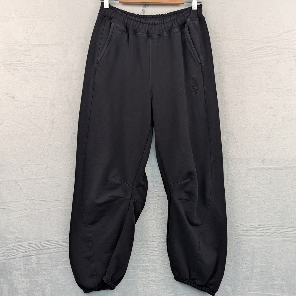 FP Movement Sweatpants Women's S Black Terry Relaxed Fit Balloon Leg Loungewear